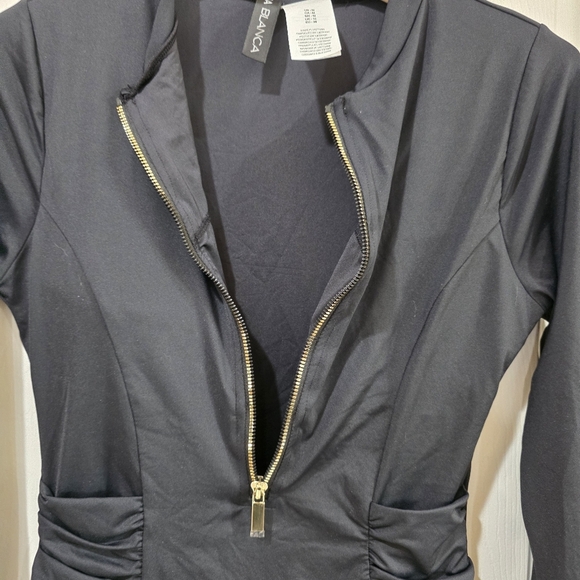 NEW La Blanca Shirred Paddlesuit One Piece Swimsuit - Picture 6 of 7